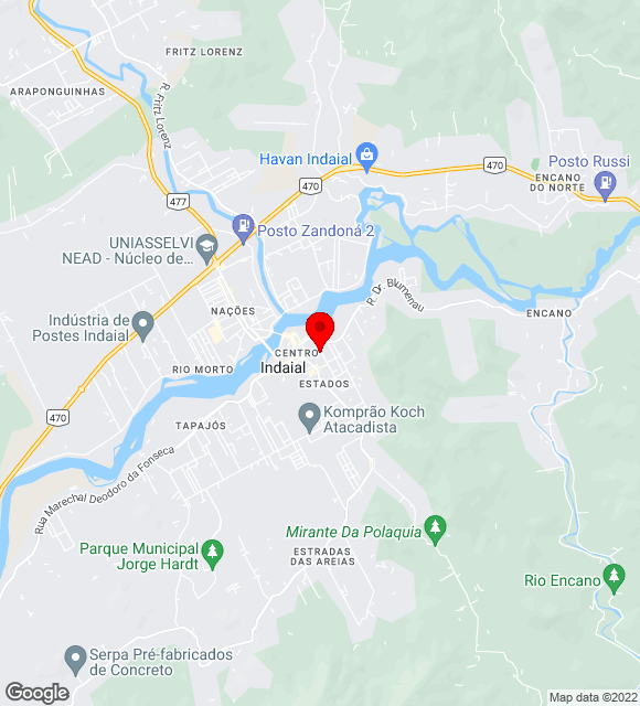 Mapa da localização
