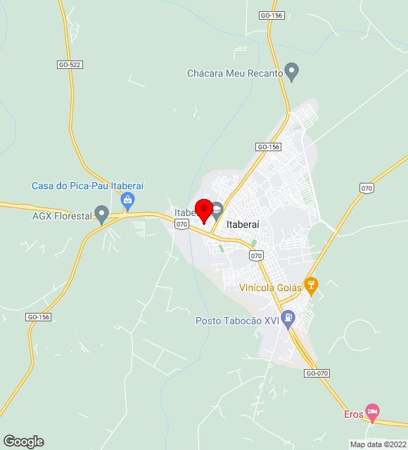 Mapa da localização