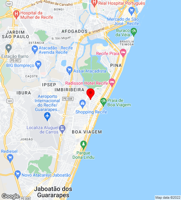 Mapa da localização