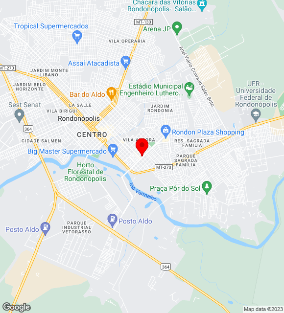 Mapa da localização