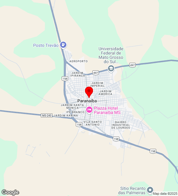 Mapa da localização