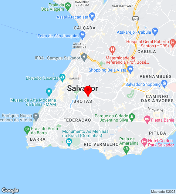 Mapa da localização