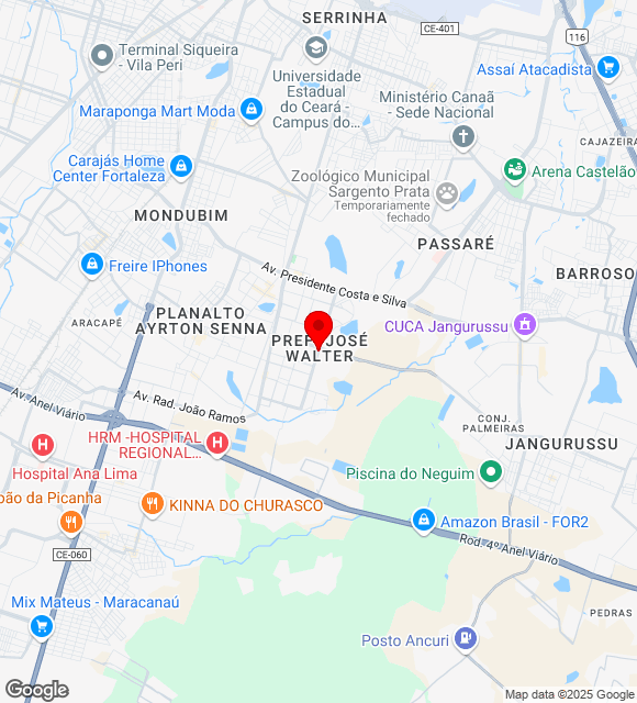 Mapa da localização