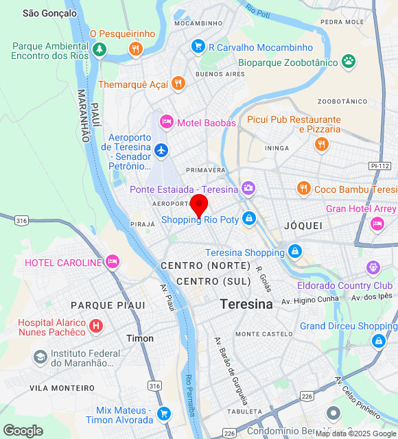 Mapa da localização
