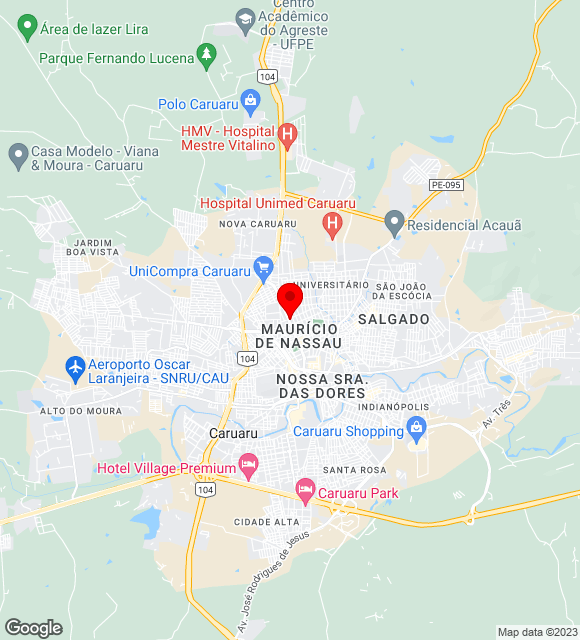 Mapa da localização