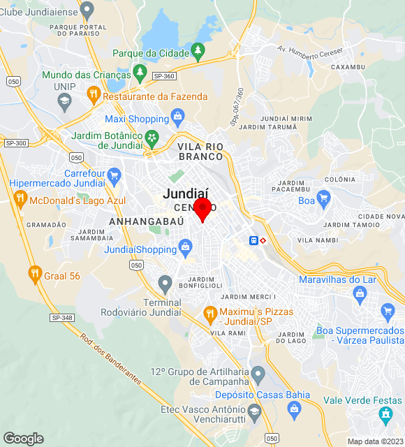 Mapa da localização