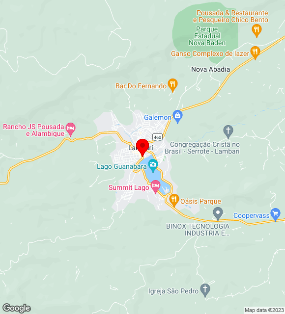 Mapa da localização