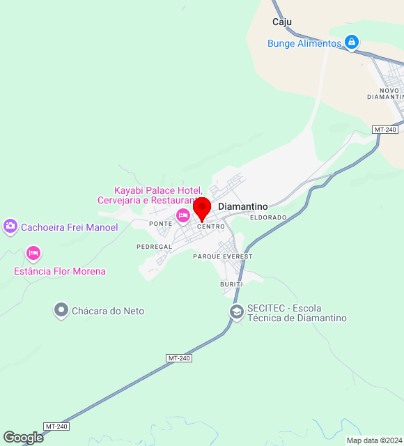 Mapa da localização