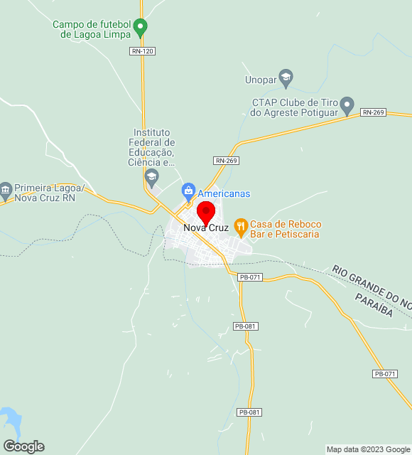 Mapa da localização