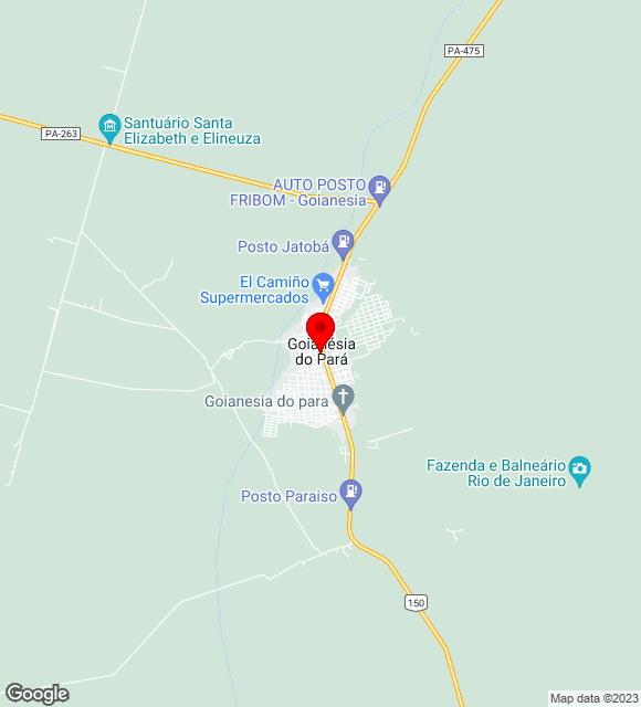 Mapa da localização