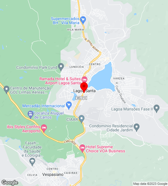 Mapa da localização