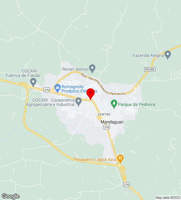 Mapa da localização