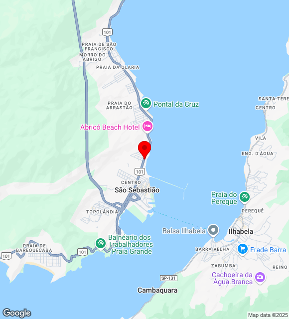 Mapa da localização