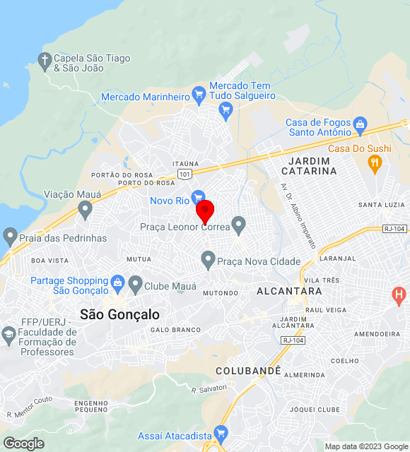 Mapa da localização