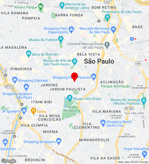 Mapa da localização