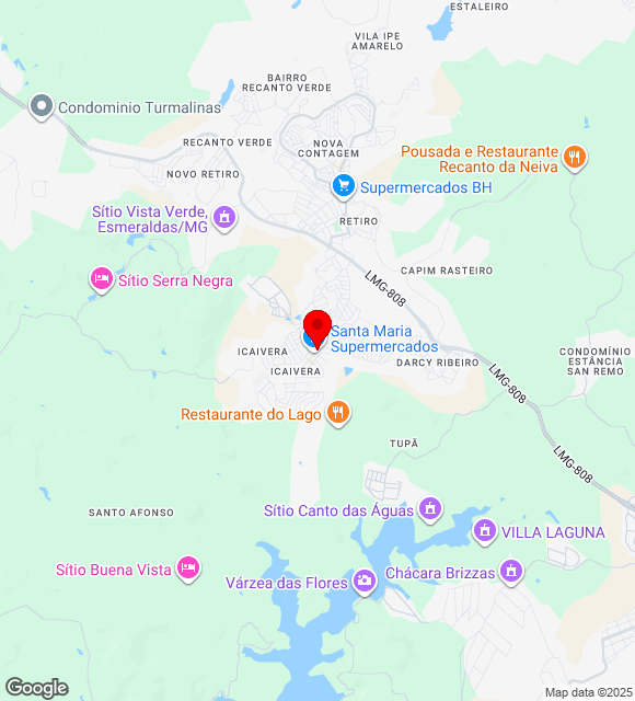 Mapa da localização