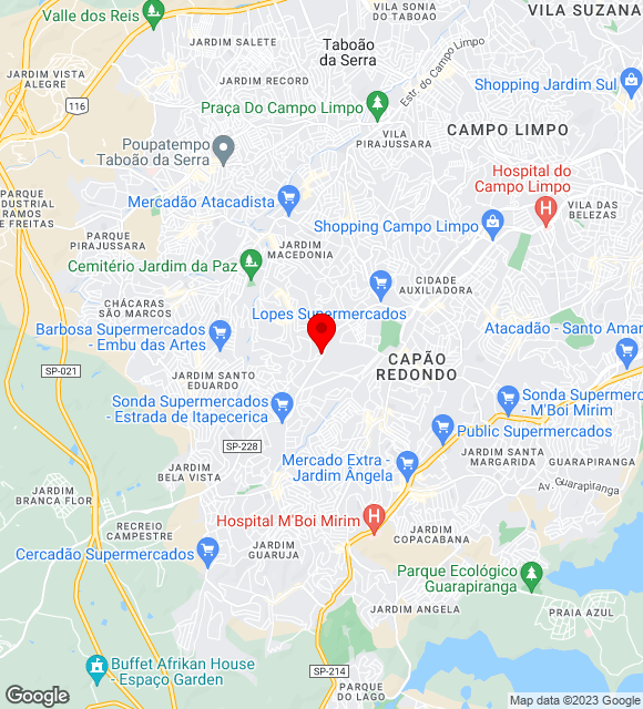 Mapa da localização