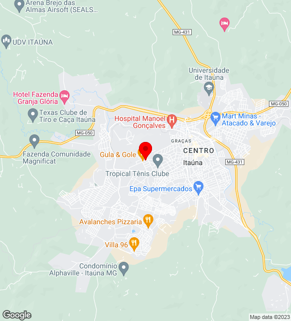 Mapa da localização