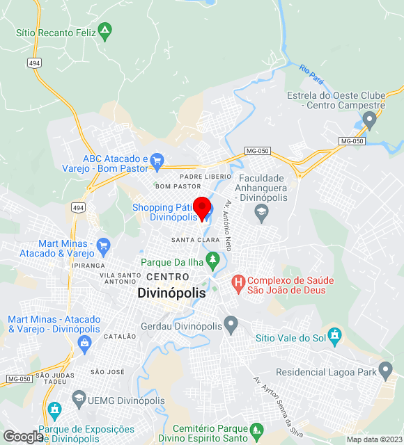 Mapa da localização
