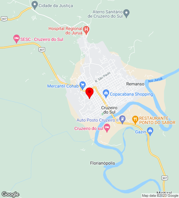 Mapa da localização