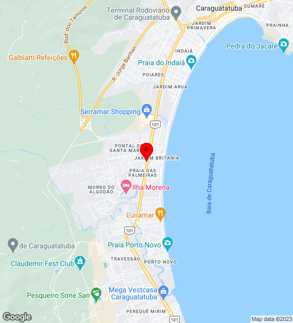 Mapa da localização