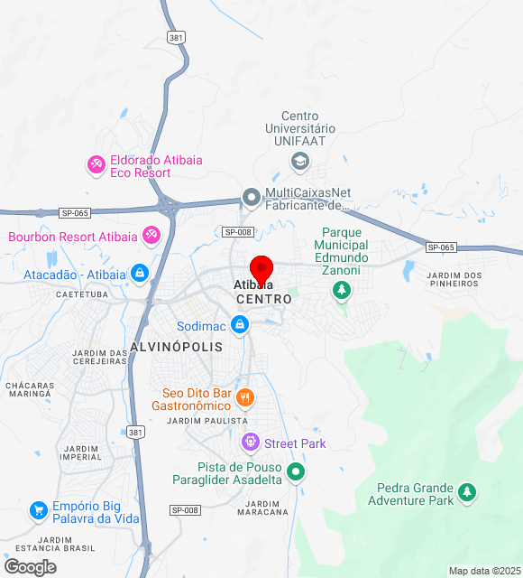 Mapa da localização