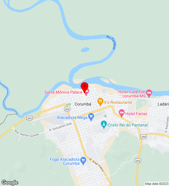 Mapa da localização