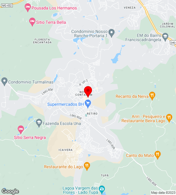 Mapa da localização