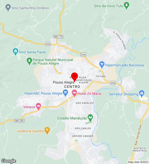 Mapa da localização
