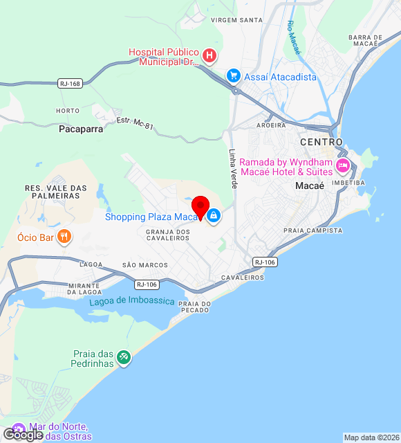 Mapa da localização