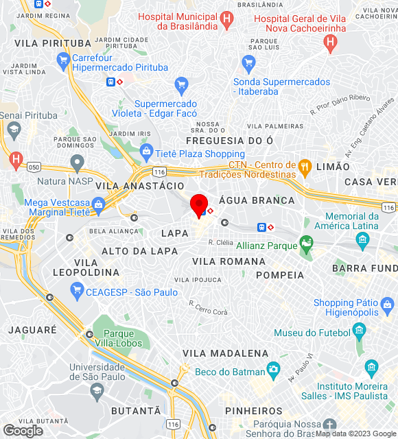 Mapa da localização