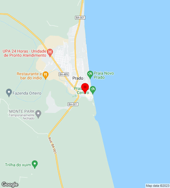 Mapa da localização
