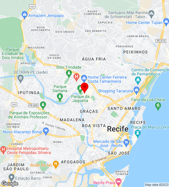 Mapa da localização