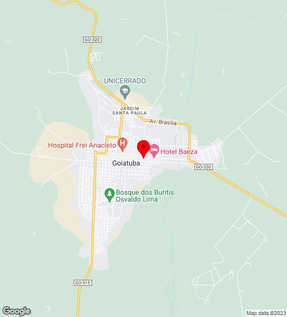 Mapa da localização