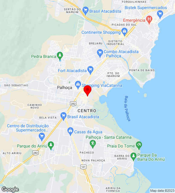 Mapa da localização