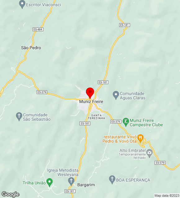 Mapa da localização