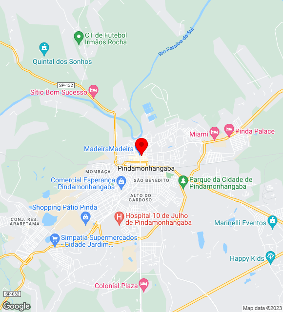 Mapa da localização