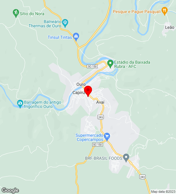 Mapa da localização