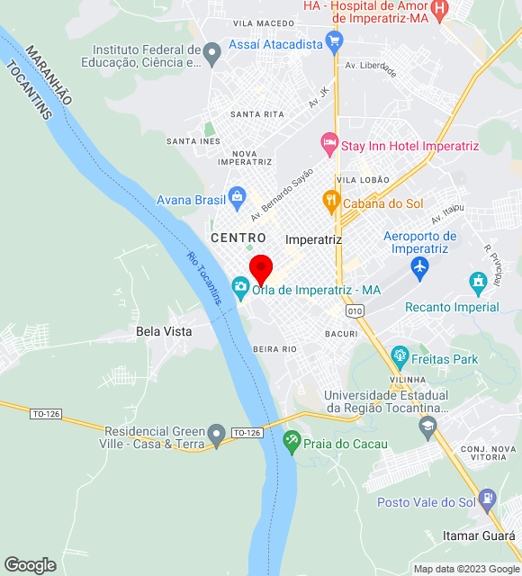 Mapa da localização