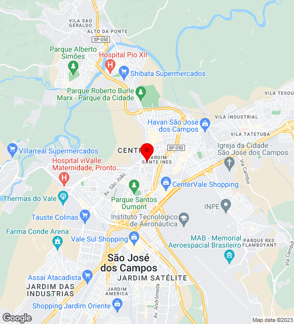 Mapa da localização
