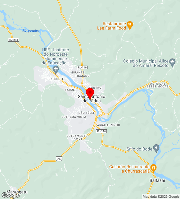 Mapa da localização