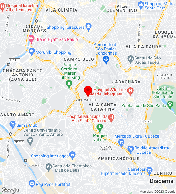 Mapa da localização