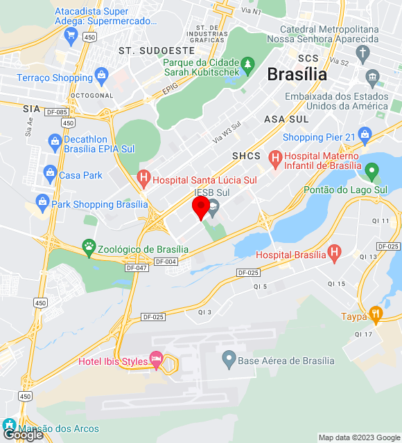 Mapa da localização