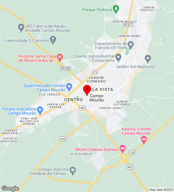 Mapa da localização