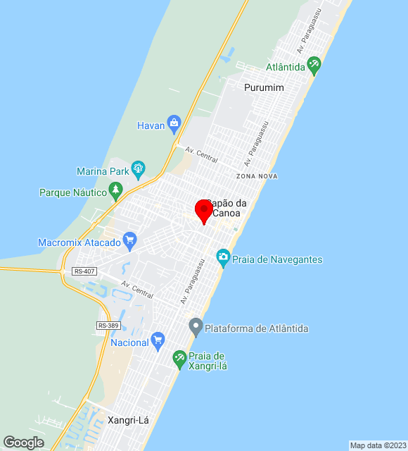 Mapa da localização
