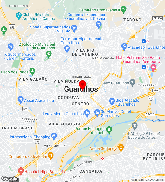 Mapa da localização