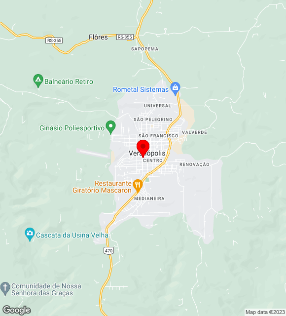 Mapa da localização