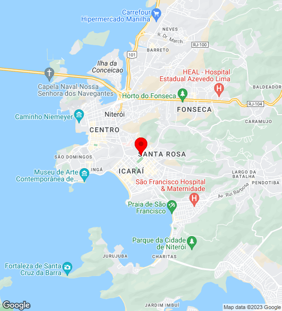 Mapa da localização