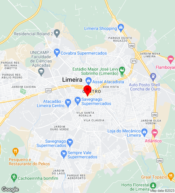 Mapa da localização