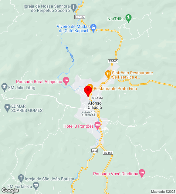 Mapa da localização